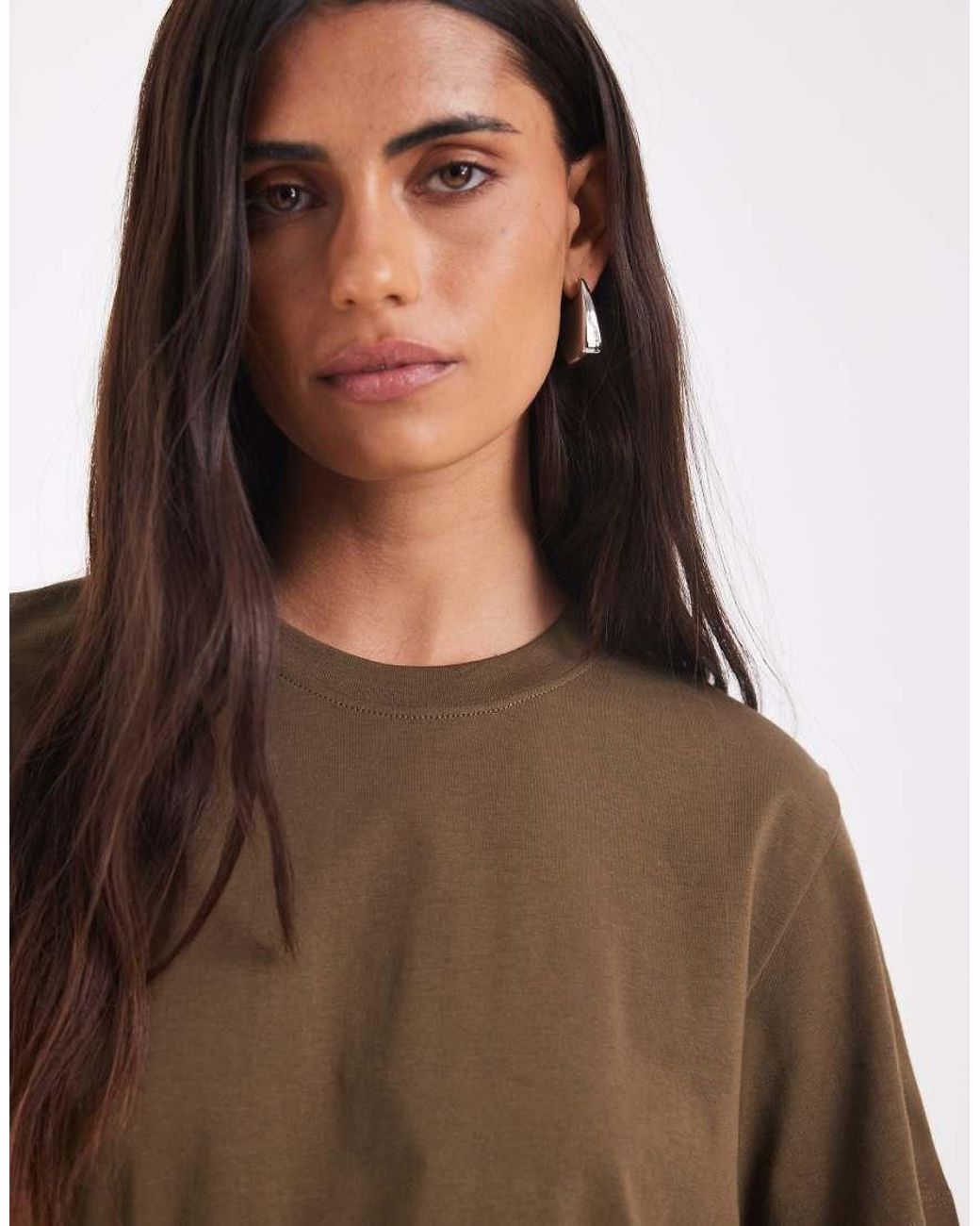 JJXX Brown Anna Crew Neck T-shirt