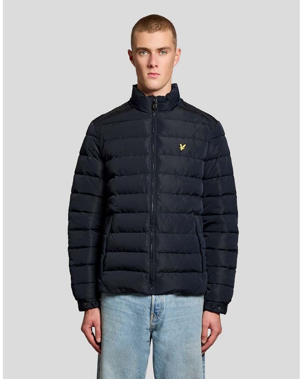 Lyle & Scott Blue Quilted Jacket for men