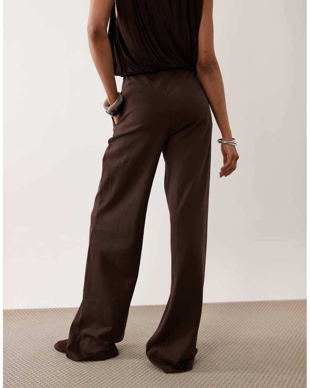 JDY Tall Brown Wide Leg joggers