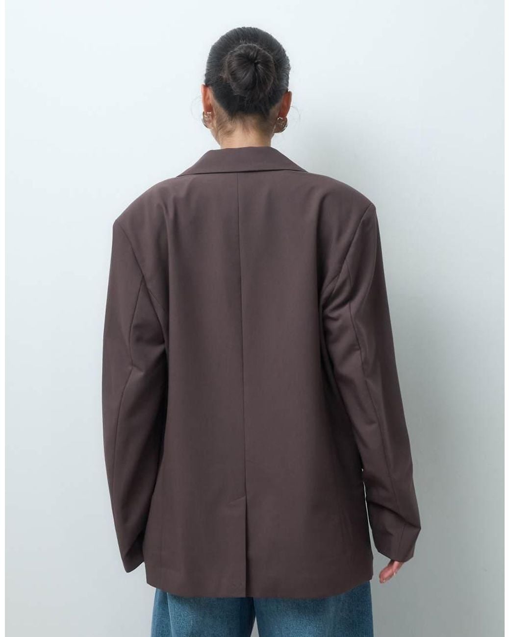 ASOS Brown Tailored Oversized Blazer
