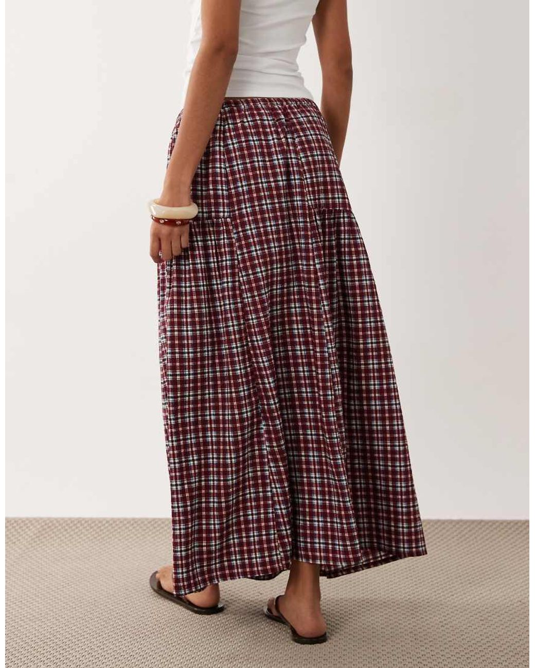 Wednesday's Girl Red Midaxi Skirt