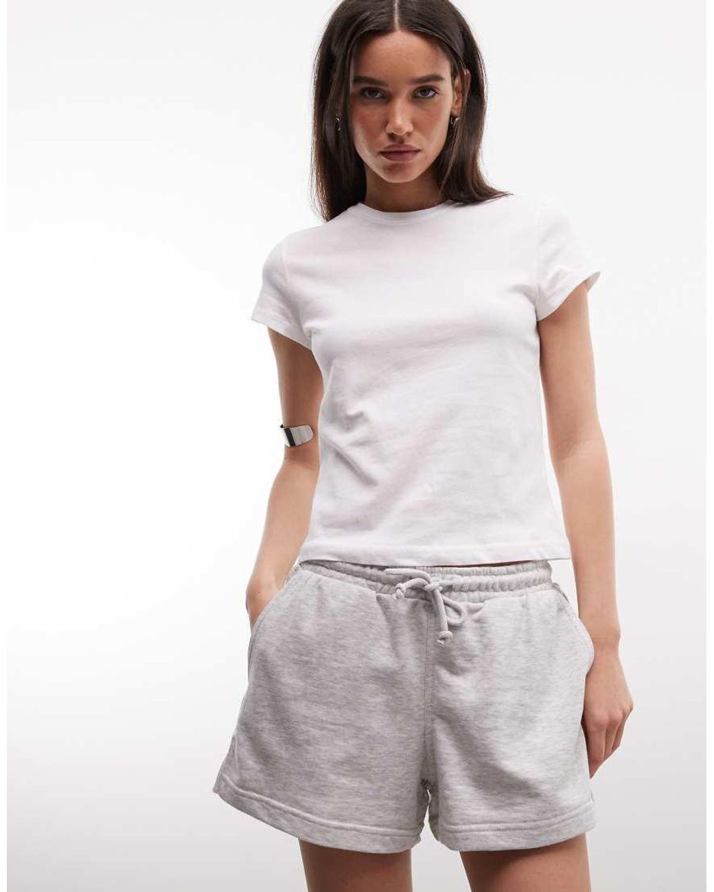 Weekday White 90s Baby Tee