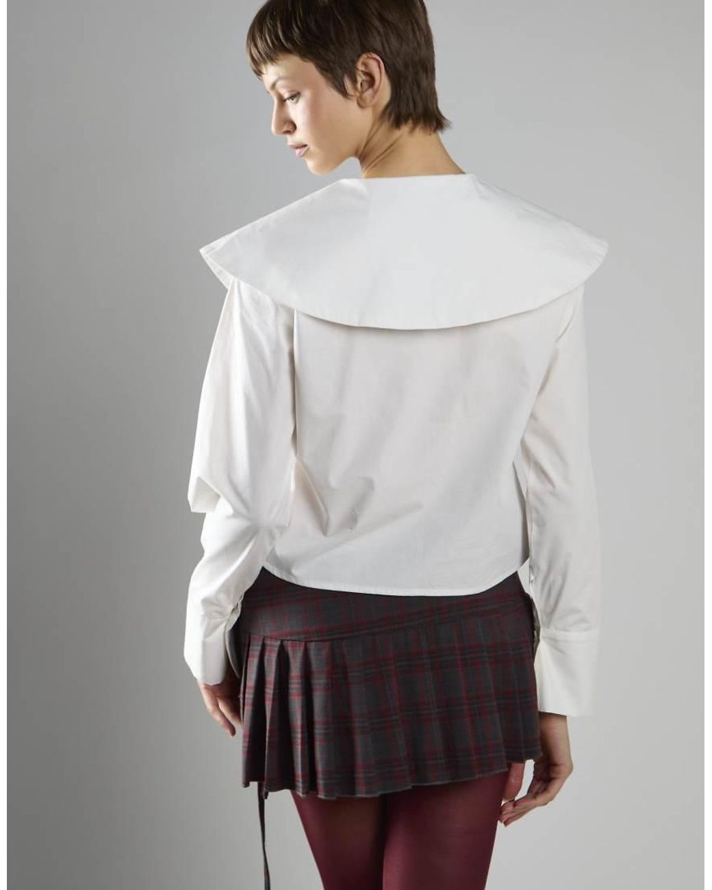 Glamorous White Pleated Mini Skirt