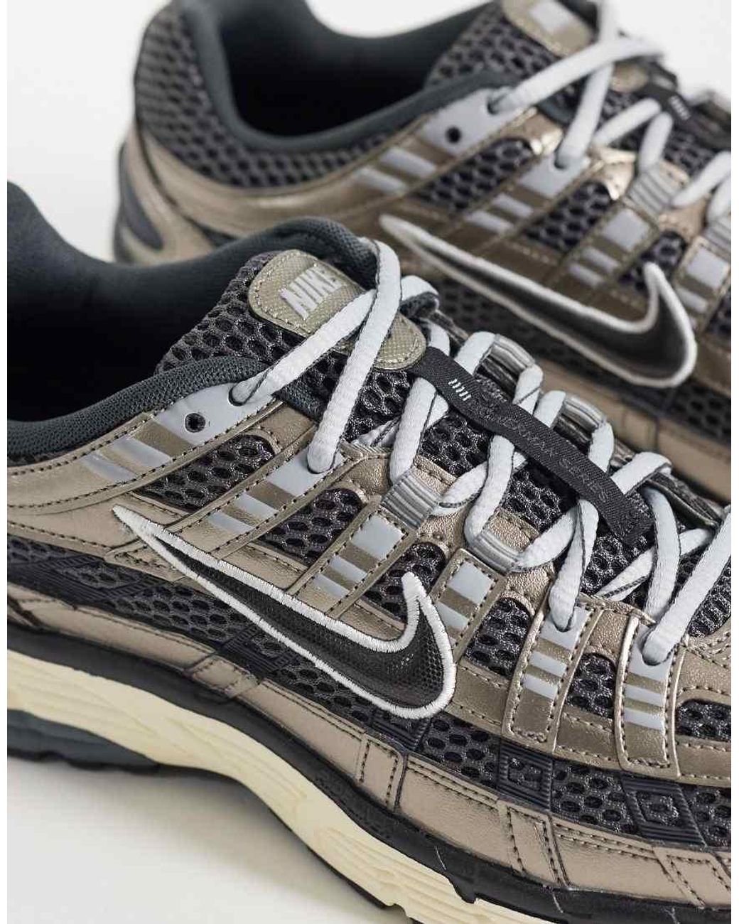 Nike Gray P-6000 Big Lace Trainers for men