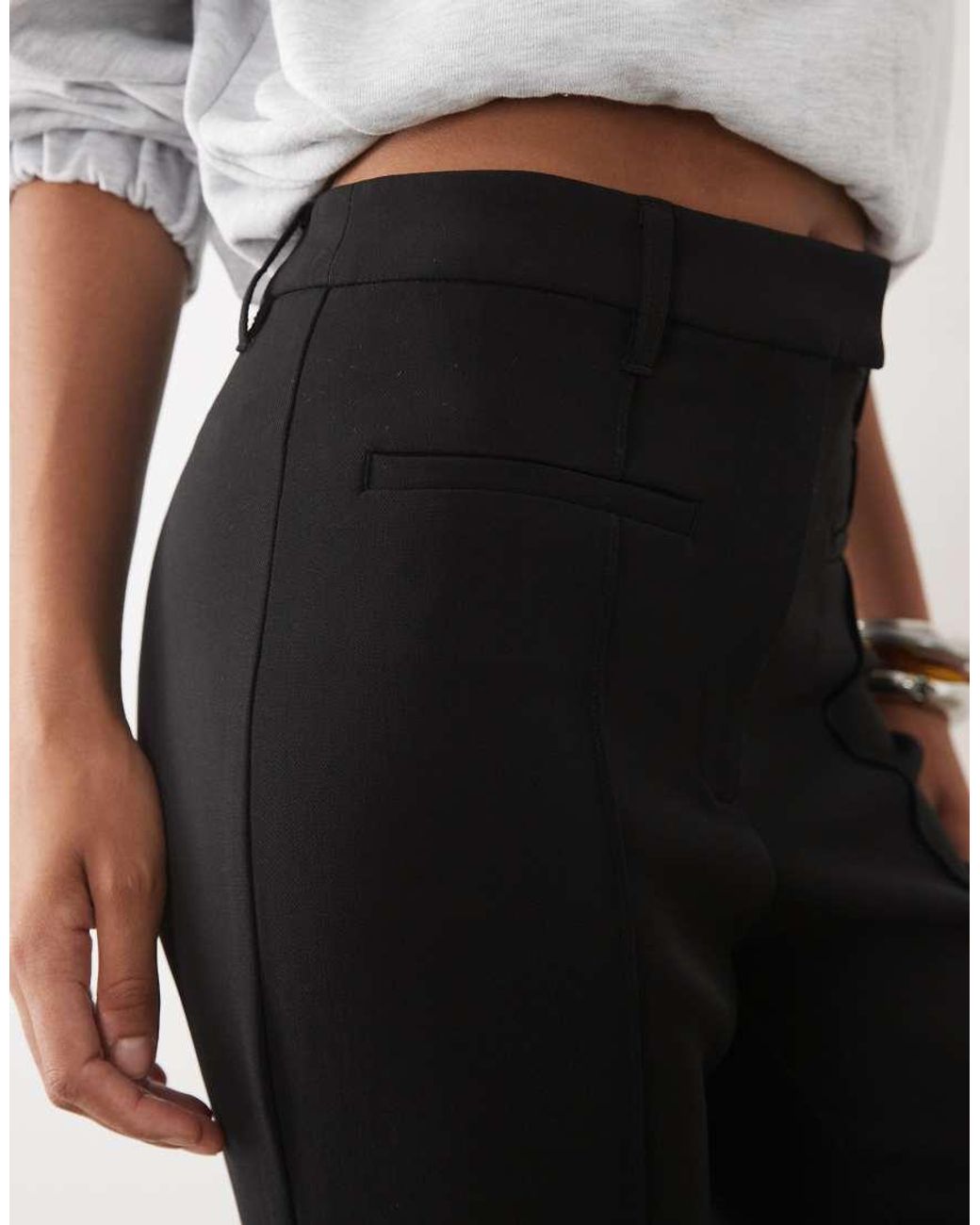 ASOS White Tall Tailored Slinky Flare Trousers