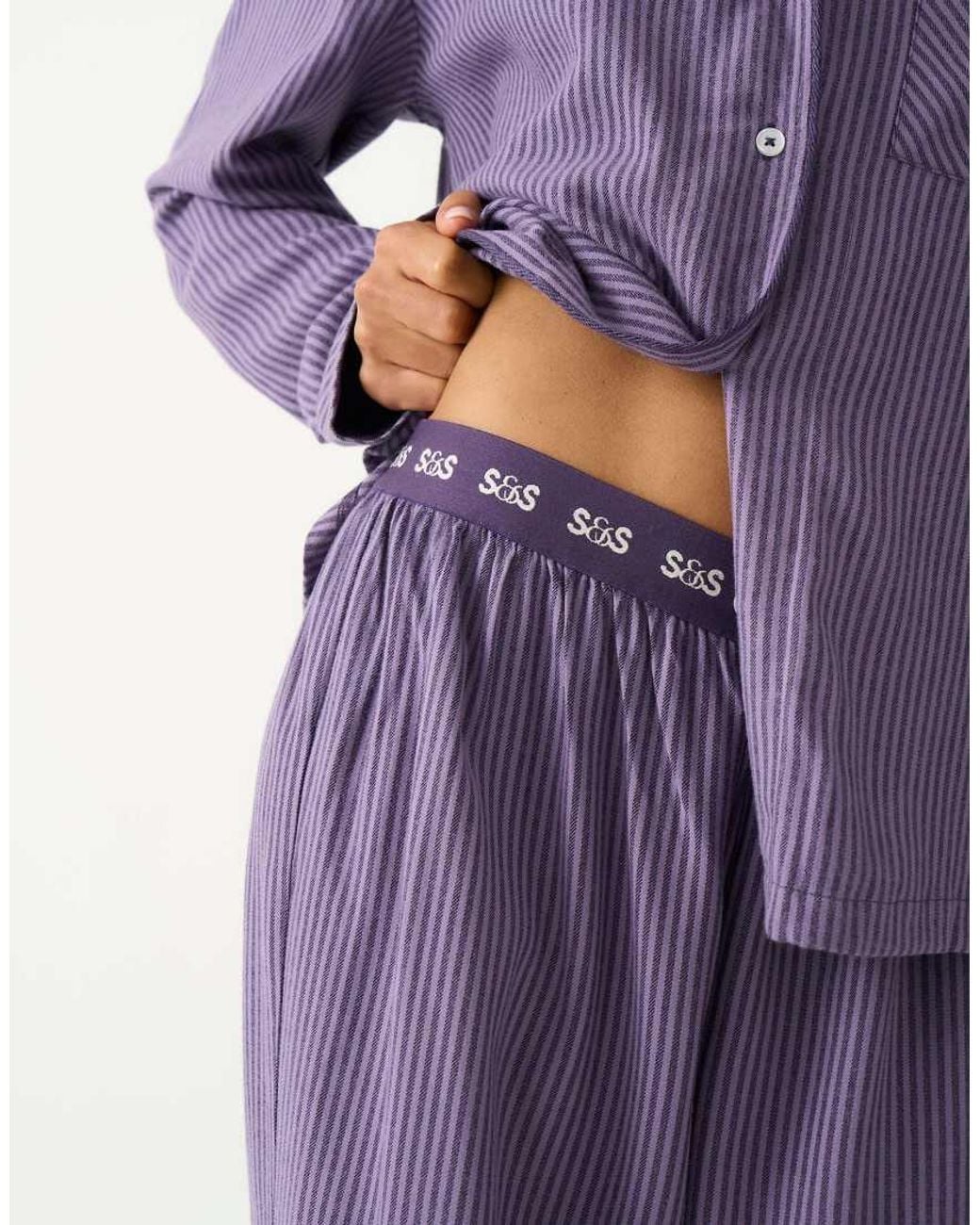 Stripe & Stare Purple Pyjama Bottoms