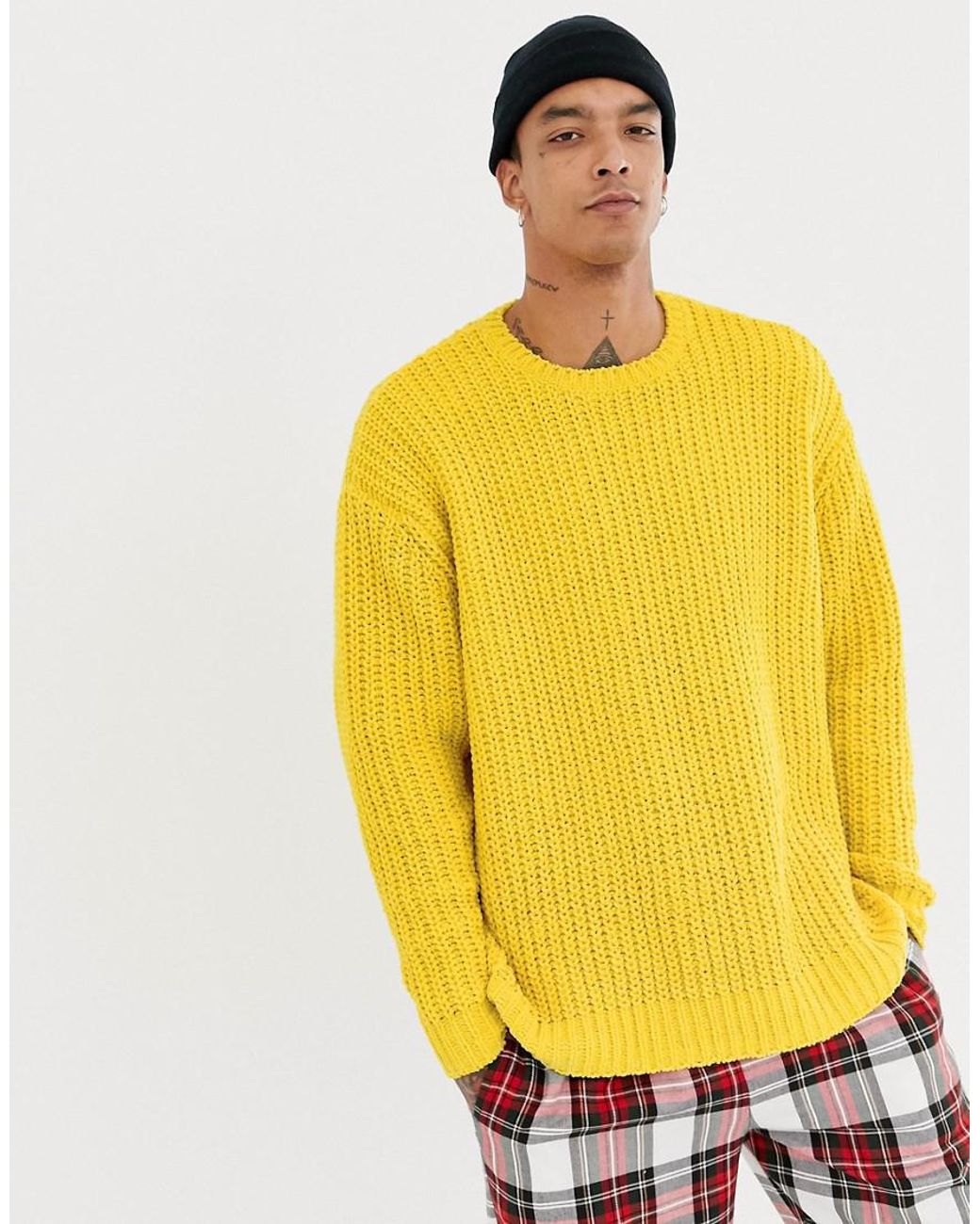 Chenille mustard sweater online