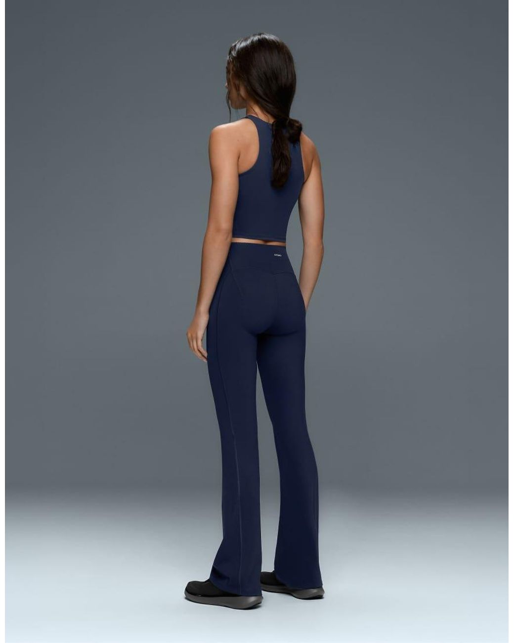 Oysho Blue Raise Up Compressive 80Cm Flare Trousers