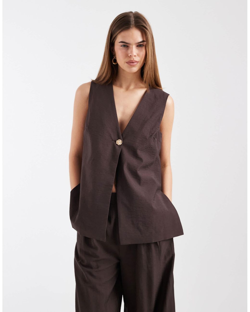 Gilet Object en coloris Brown