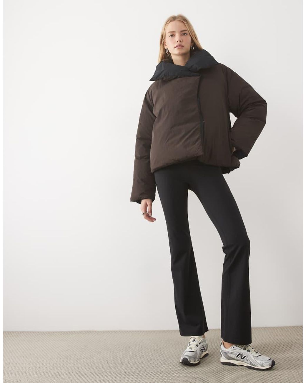 Tala Gray Reversible Wrap Puffer Jacket