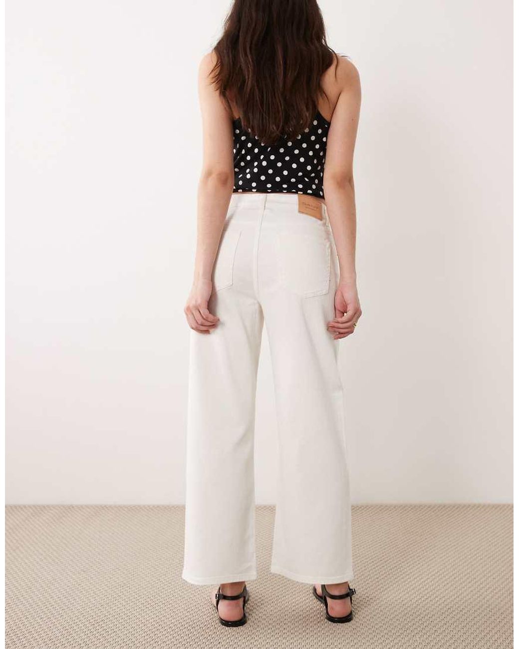 Gant Natural Cropped Relaxed Fit Jeans