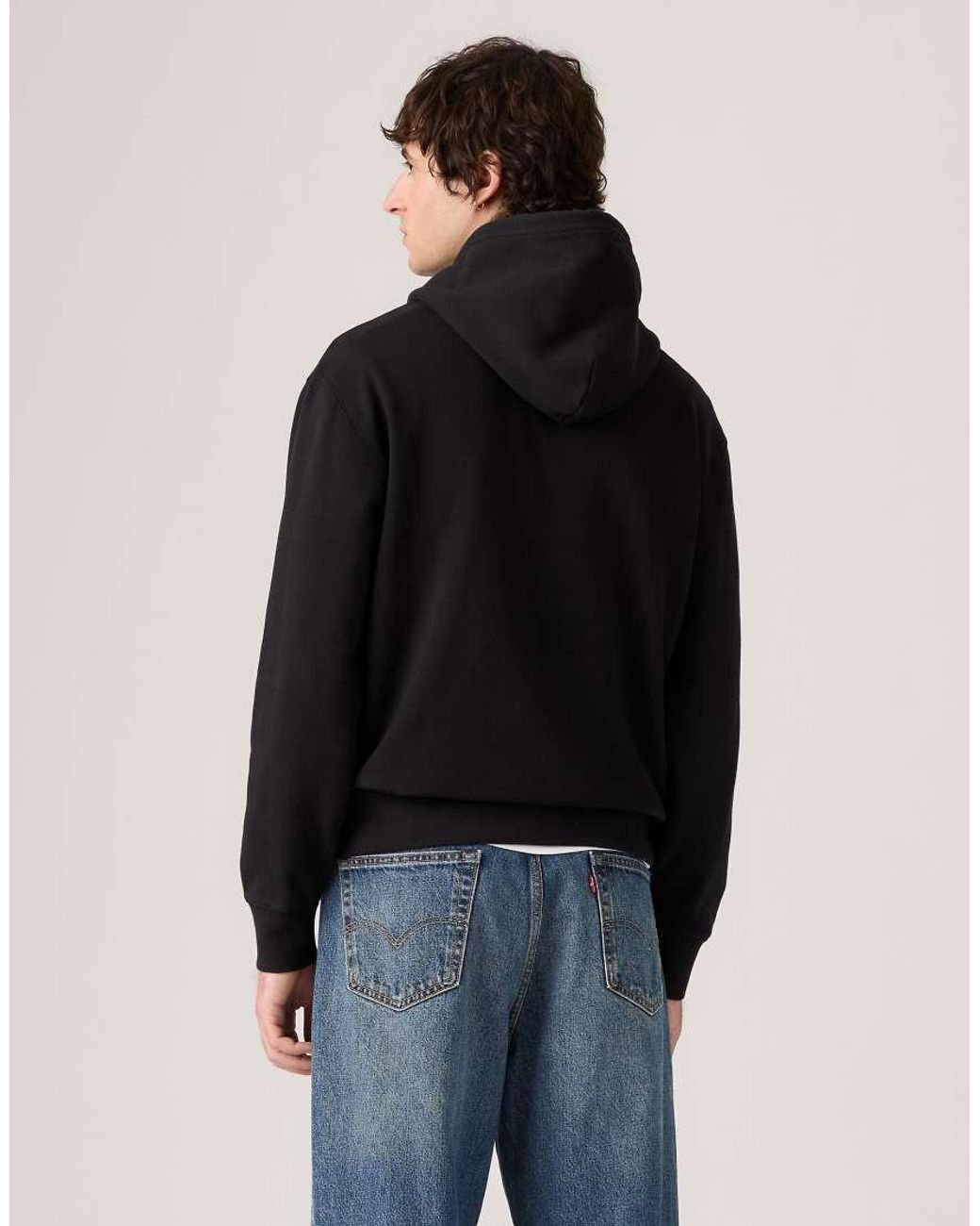 Levi's Black New Original Housemark Hoodie for men