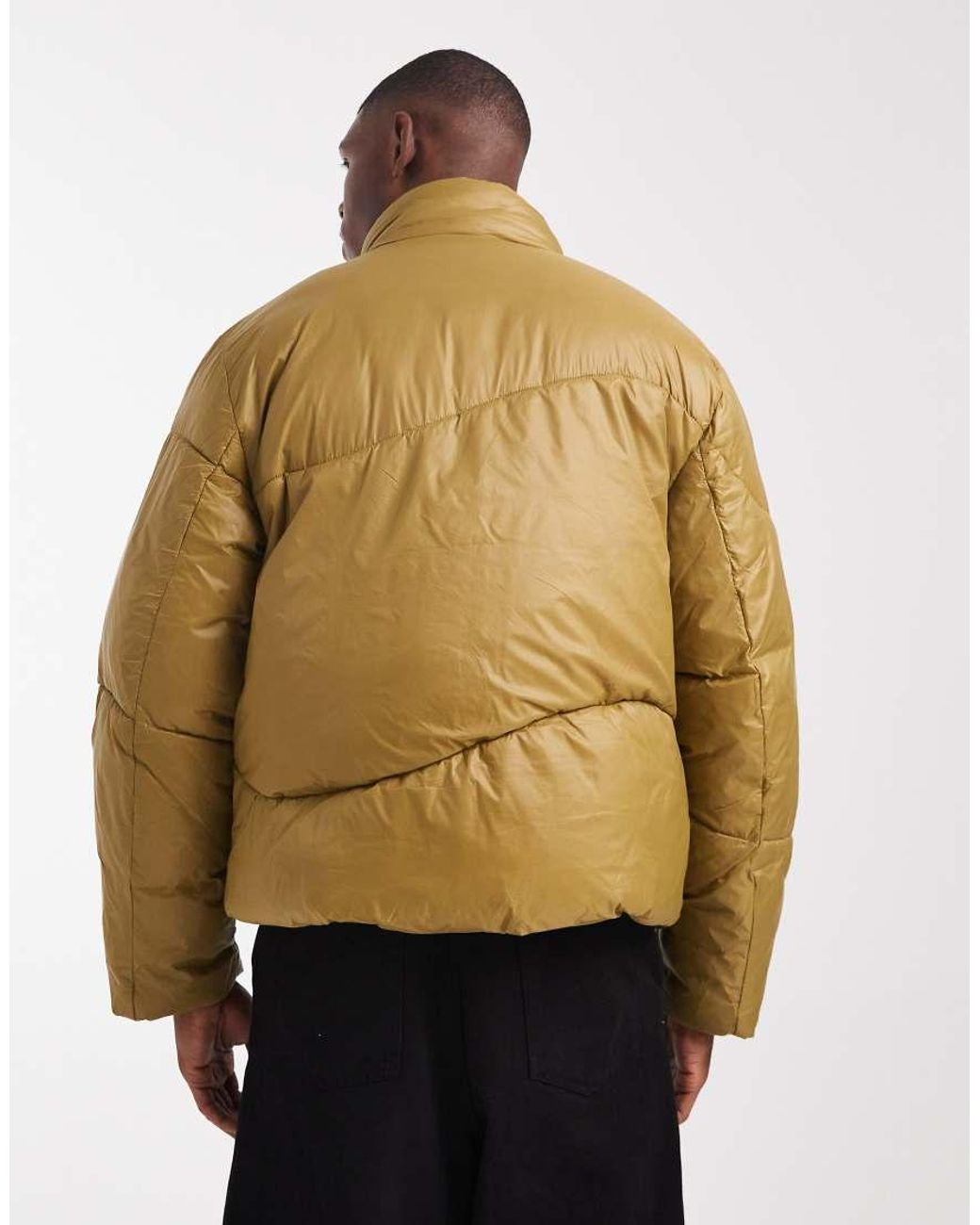 ASOS Natural Puffer Jacket for men