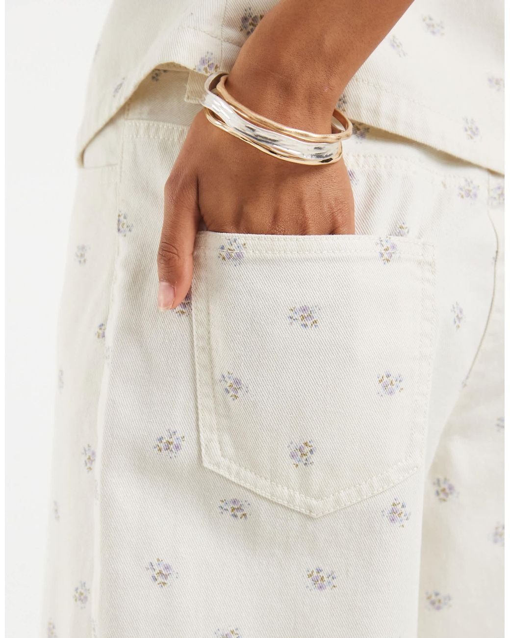 ONLY White – bermudashorts