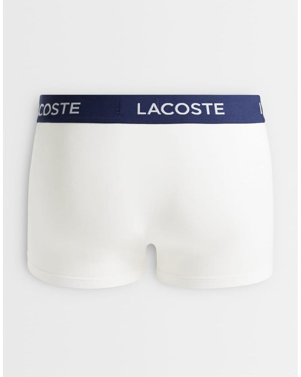Lacoste Blue 5 Pack Stretch Cotton Trunks for men