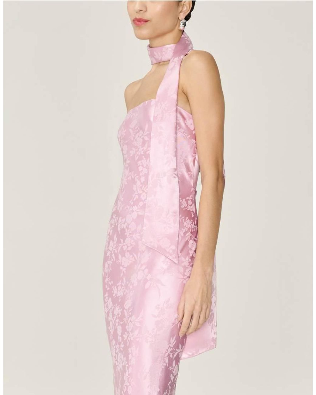 OMNES Pink Amdra Jacquard Dress