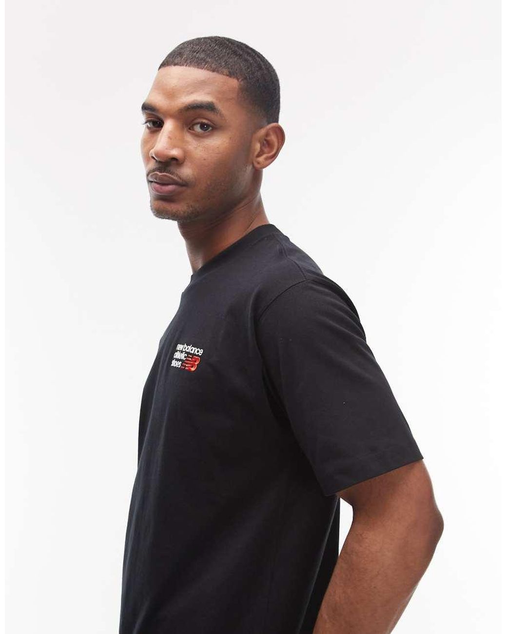 New Balance Black Athletics Premium Logo T-shirt for men