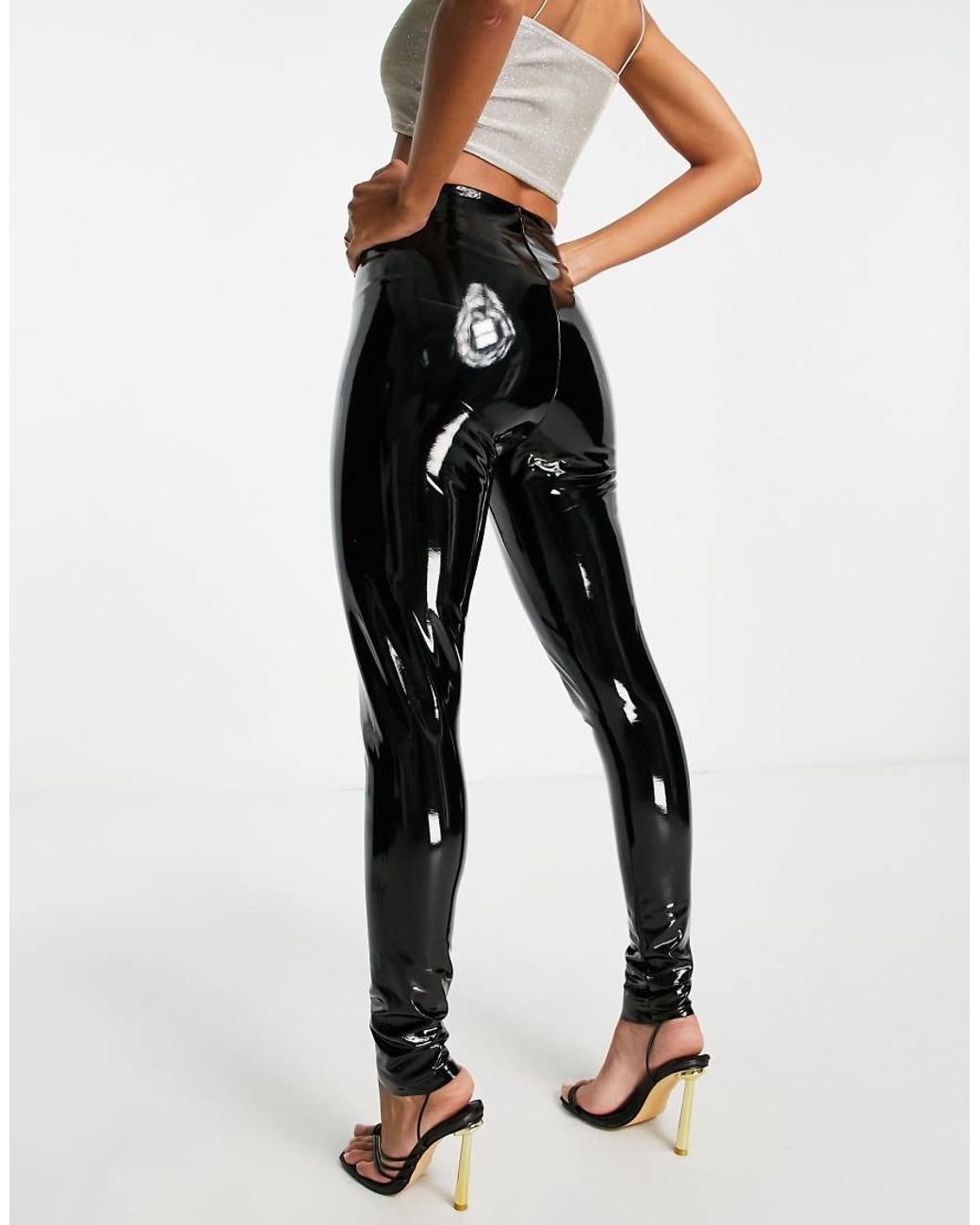 Commando Black Faux Patent Perfect Control Leggings
