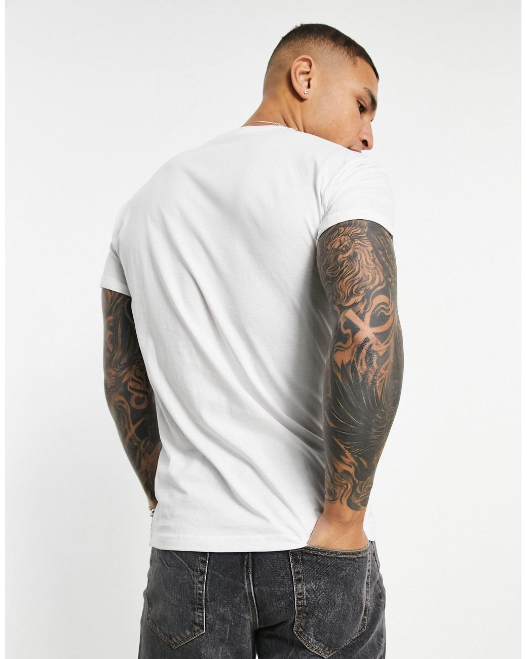 Pull\u0026Bear Join Life Muscle Fit T-shirt 