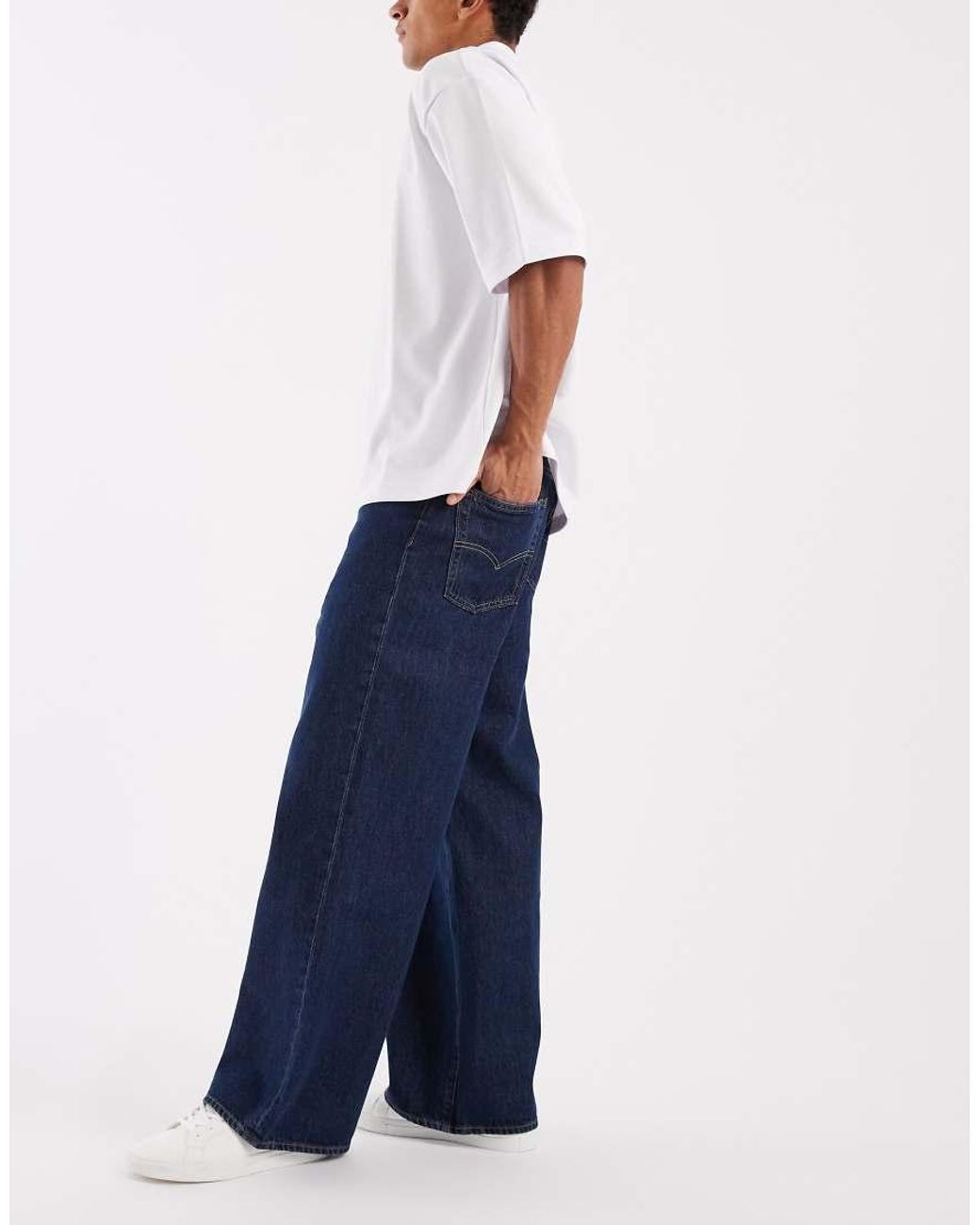 Levi's Blue baggy Wide Leg Jeans for men