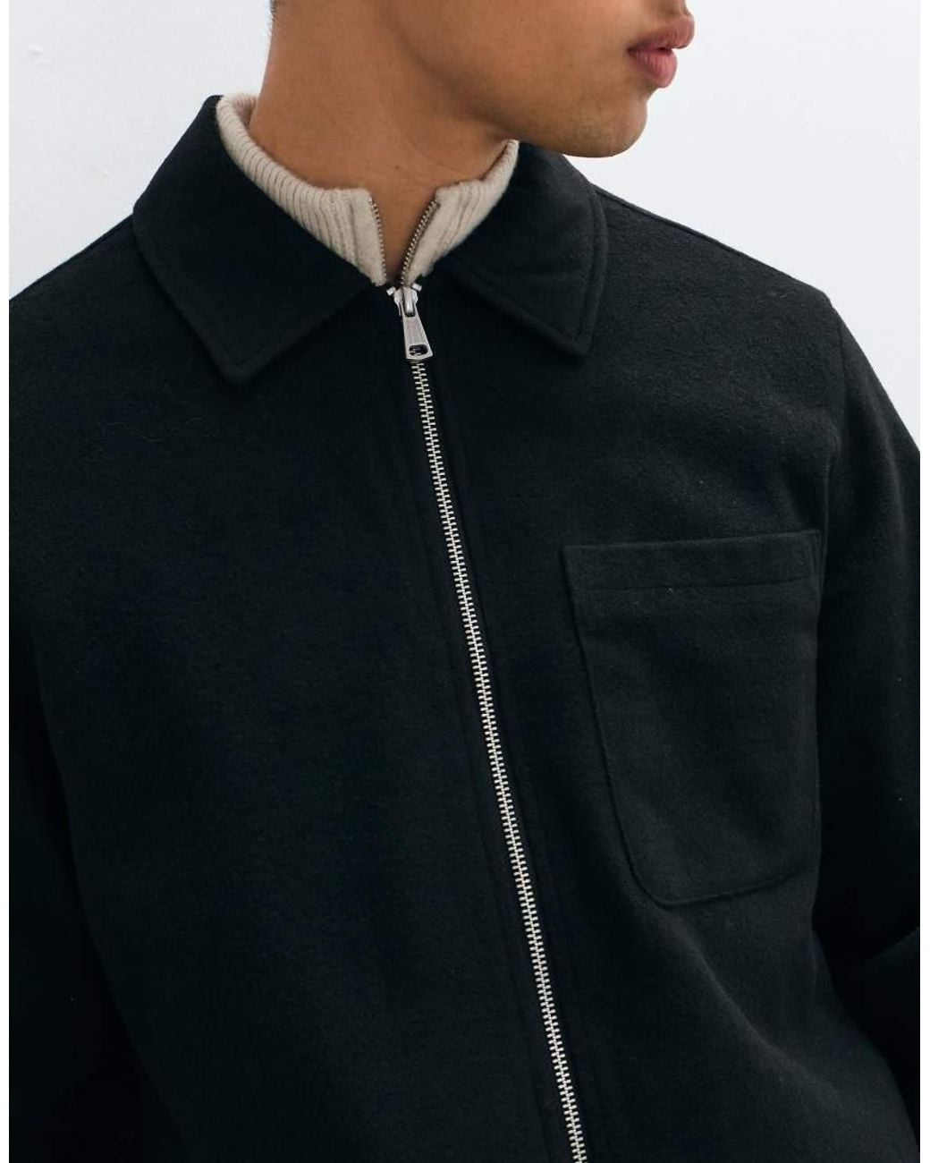 Jack & Jones Blue Double Zip Short Jacket for men