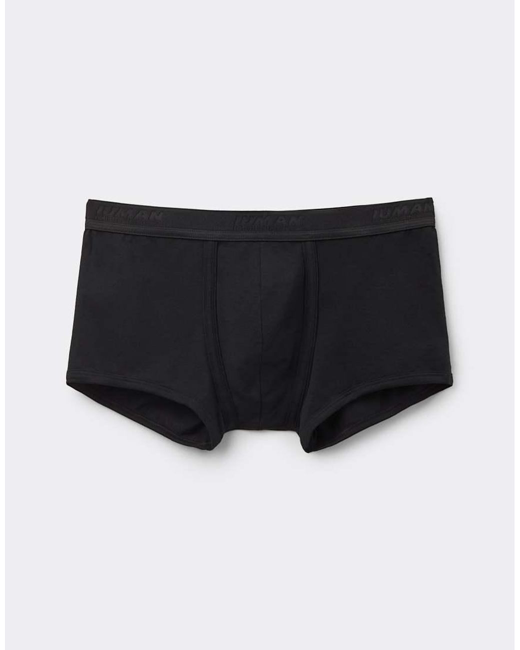 Intimissimi Black Superior Cotton Boxers With Logo for men