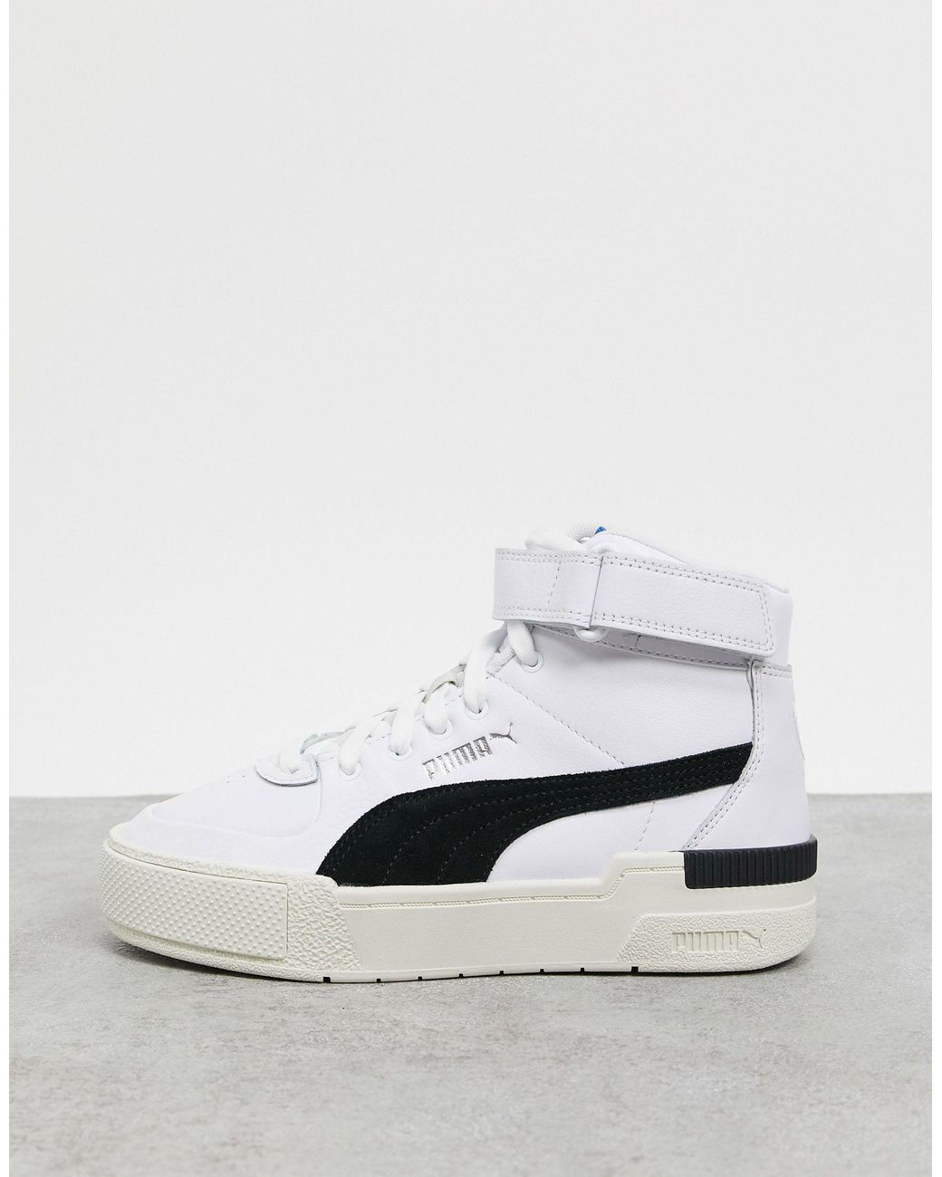 PUMA Cali Sport Hi-top Trainers in White | Lyst