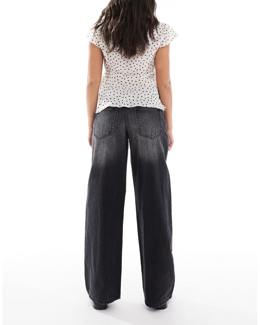 Daisy Street Black Low Rise baggy Fit Jeans