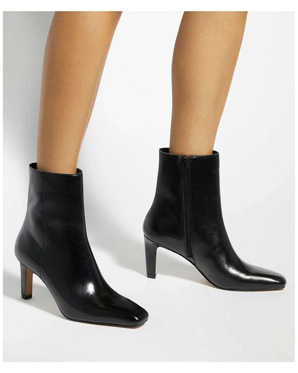 Dune Black Wide Fit Wf Ovation Ankle Boots