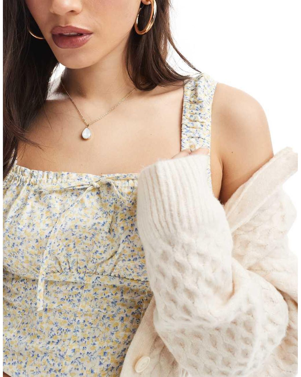 Cotton On Blue Ella Corset Top