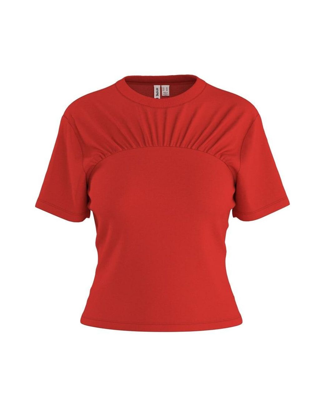 HYPEDROP Red Short Sleeved Top
