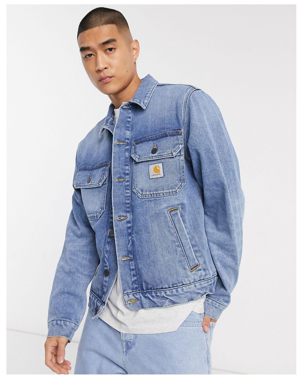 Stetson - veste en jean - délavé Carhartt WIP pour homme en coloris Bleu |  Lyst