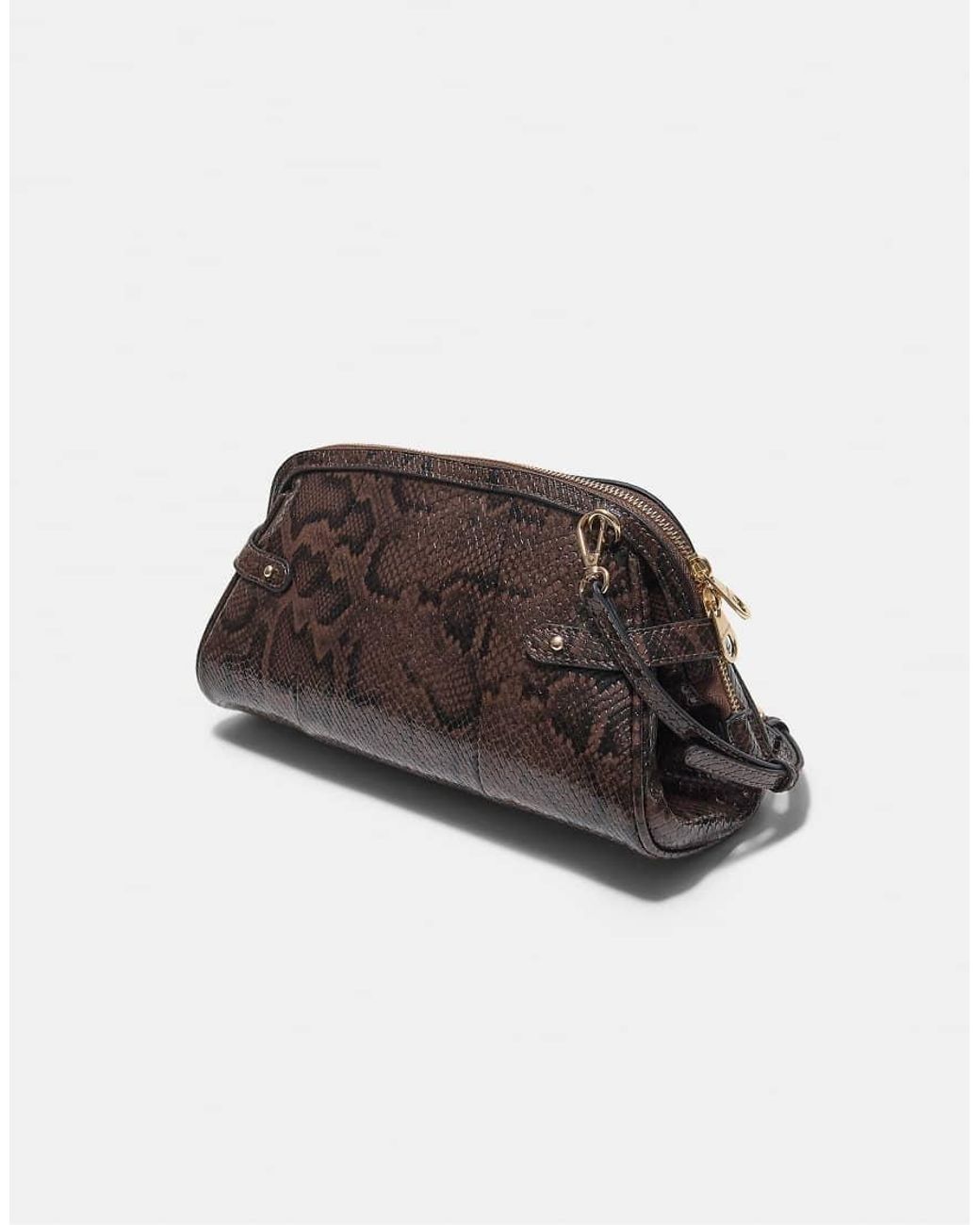Stradivarius Brown Retro Crossbody Bag