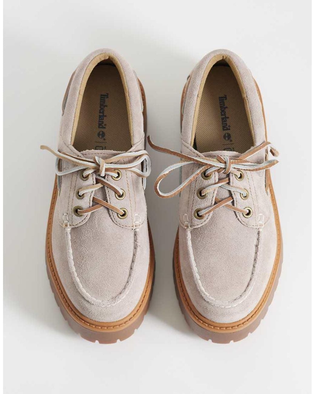 Timberland Purple Stone Street Platform 3 Eye Boat Shoes