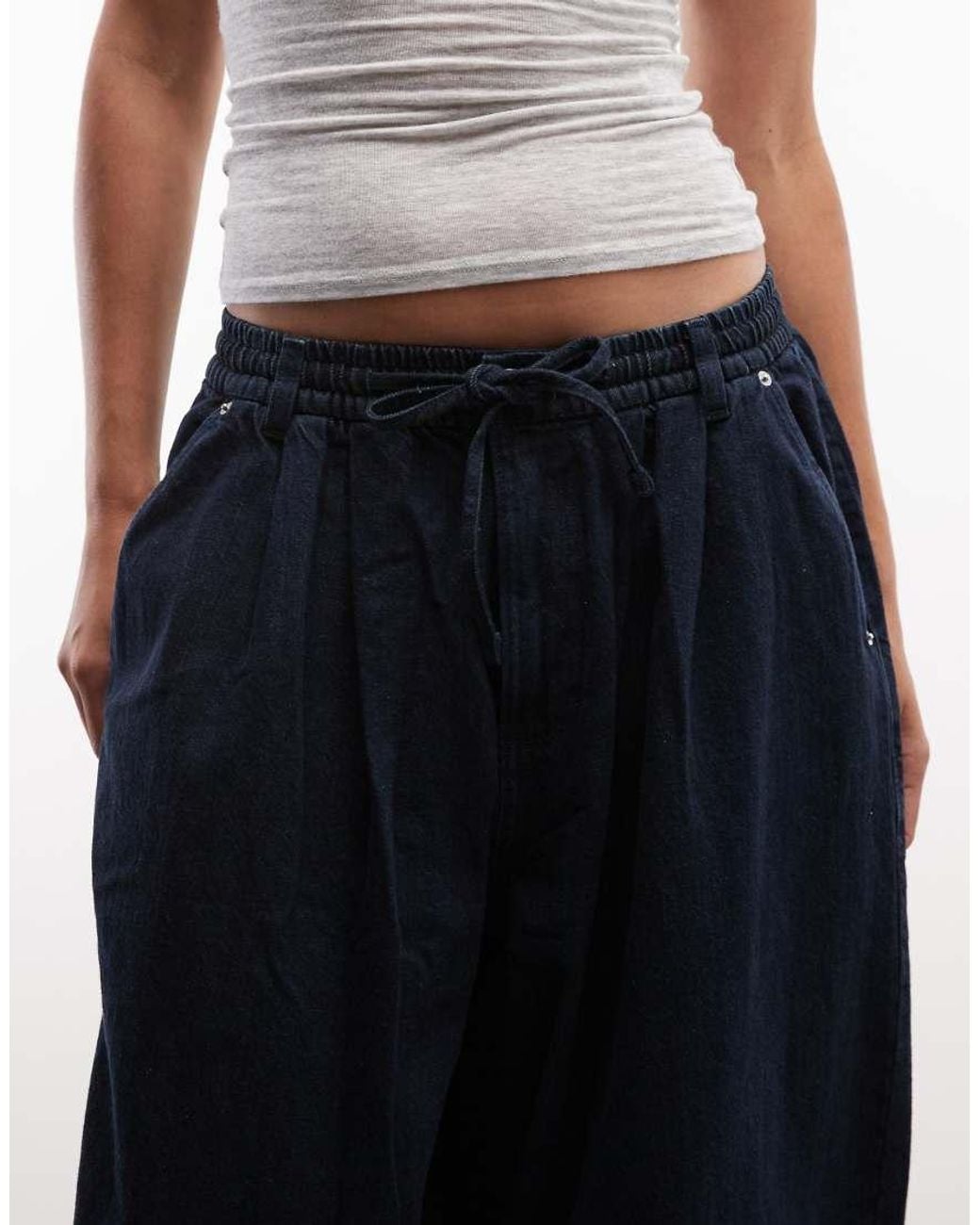 Collusion Black Xl Balloon Pull On Jean