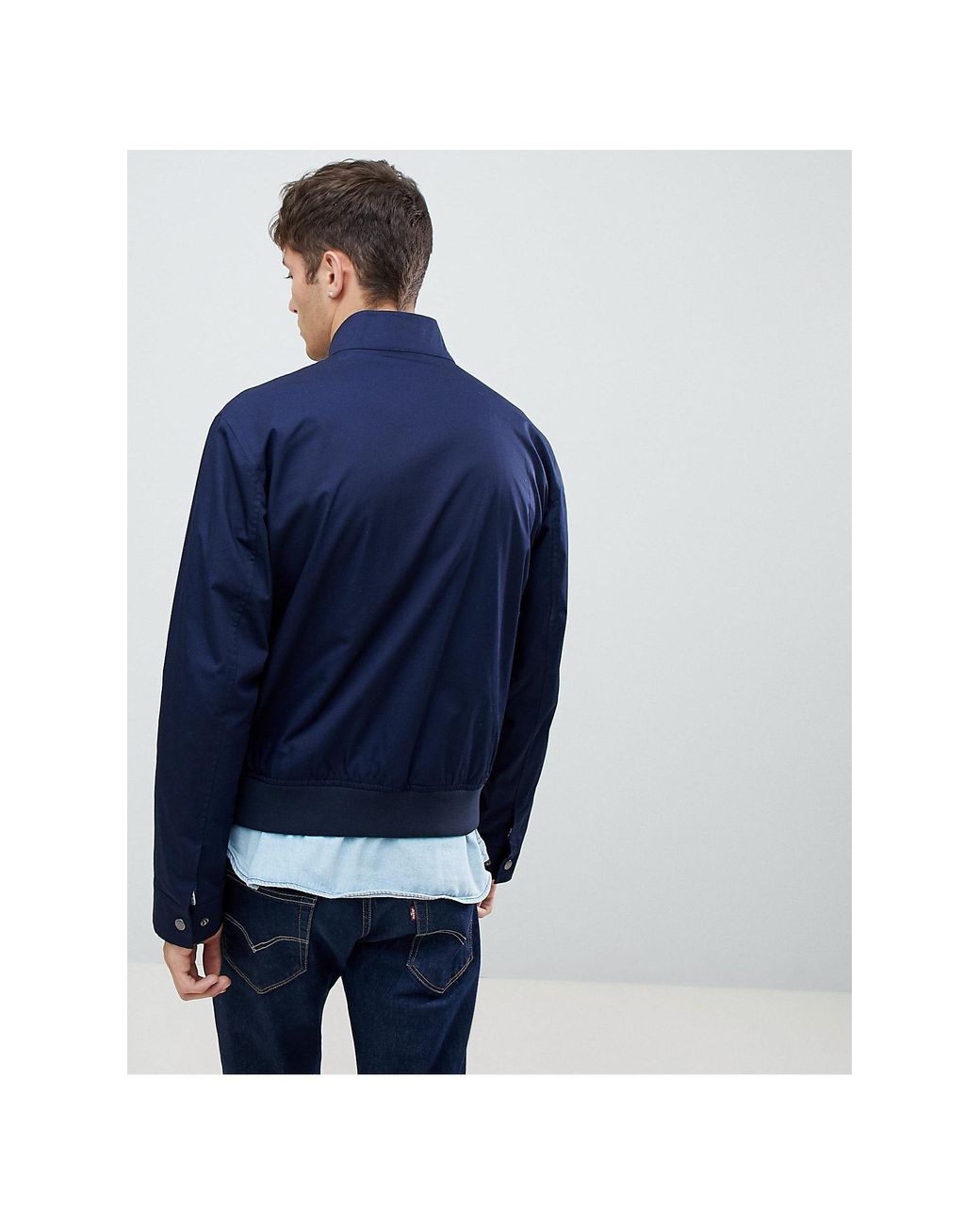 Lacoste Harrington Jacket in Blue for Men | Lyst