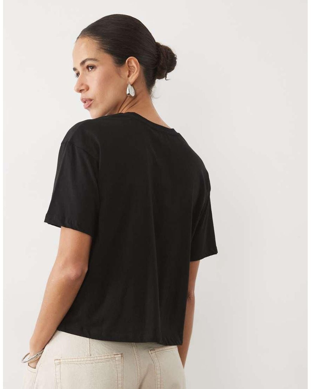New Look Black Boxy Tee