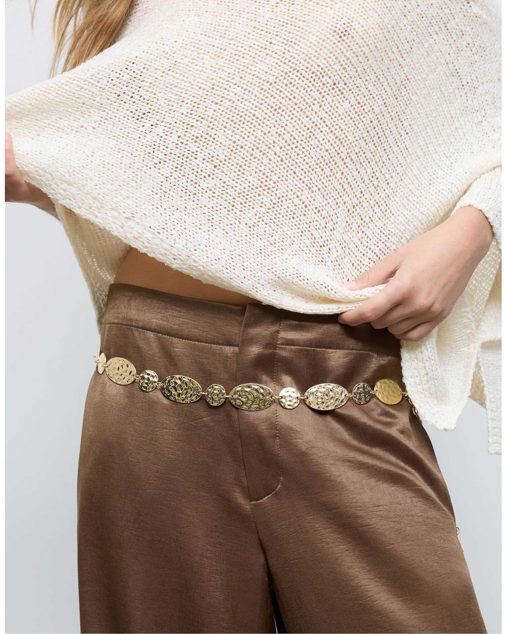 Stradivarius Yellow – metallgürtel