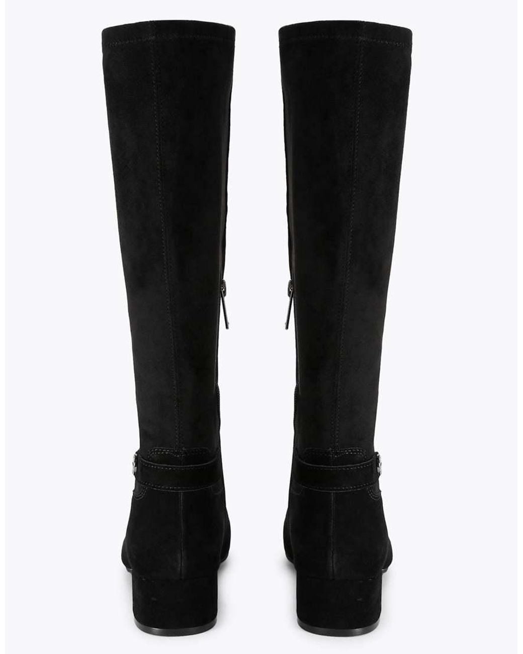 Carvela Kurt Geiger Black Gaia Knee2 Wide Fit Knee Boots