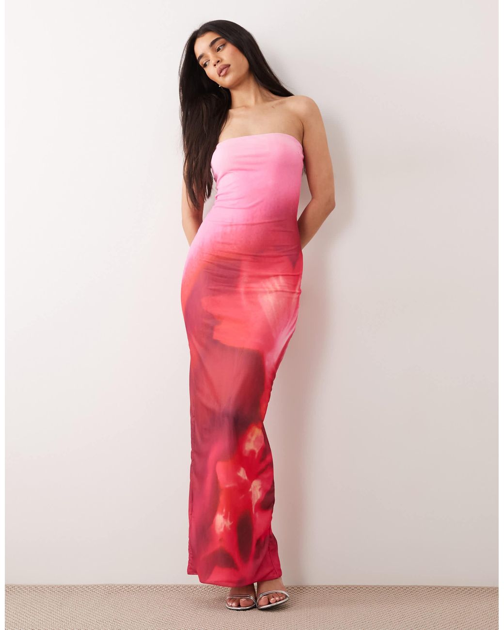 murci dress Mesh Bandeau Maxi in Pink Size:Toddler 5 i am the maker white house of cb kaia dress dupes Corset sculpting lace maxi dress