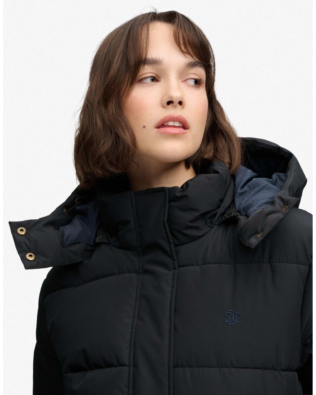 Premium doudoune à capuche e Superdry en coloris Black