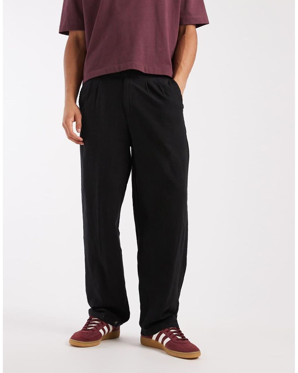 Redefined Rebel Black Dylan Trousers for men