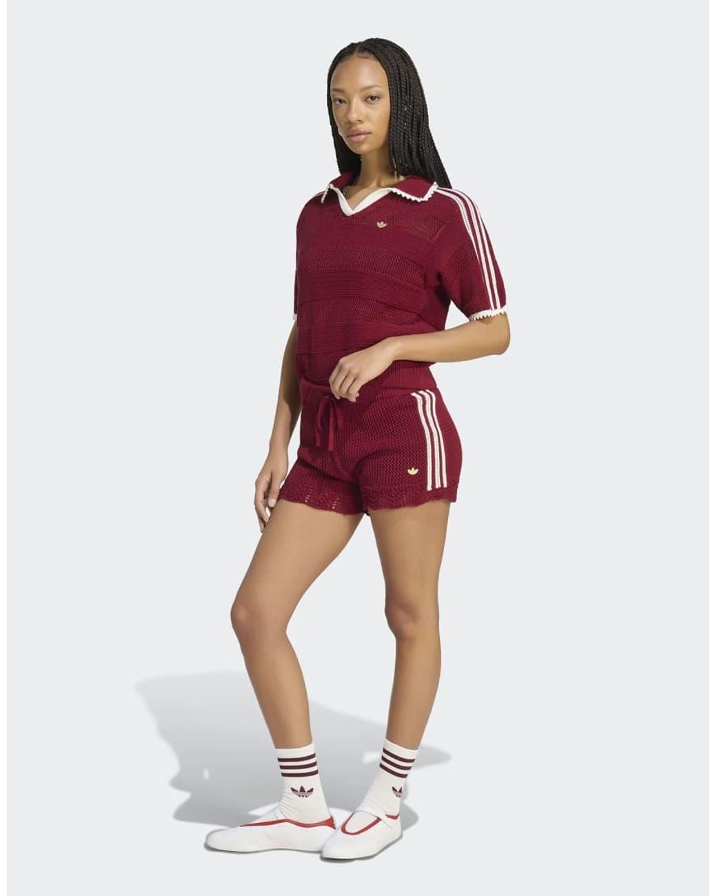 Adidas Originals Red Resort S Polo W