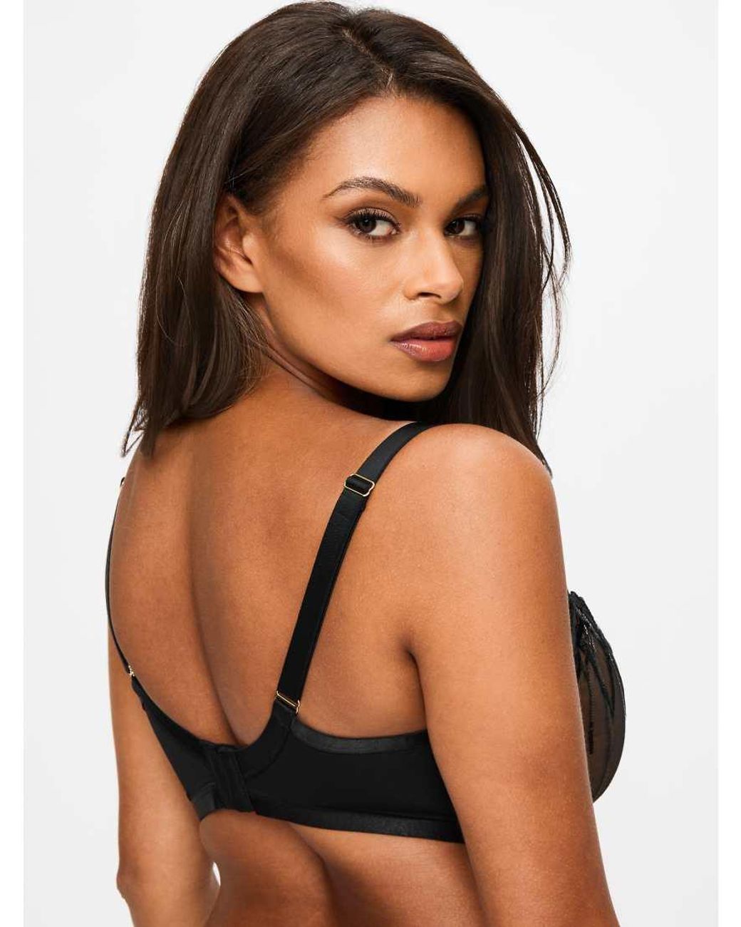 Ann Summers Black Desiring Decadence Non Padded Balcony Bra