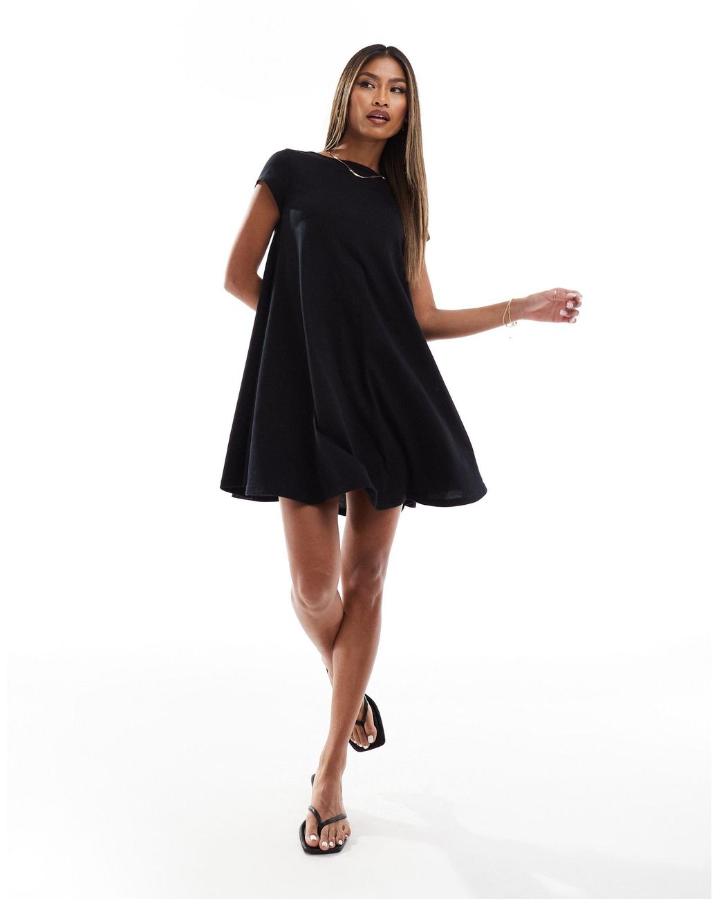 Leopard & Black Jersey Midi Smock Dresses with Pockets (2 Pack)
