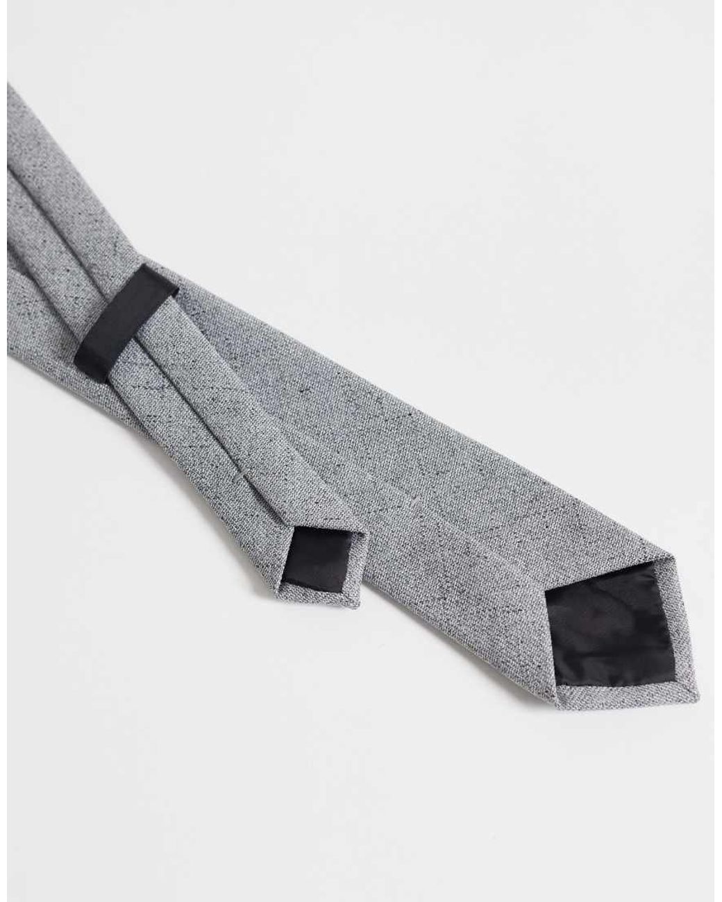 ASOS White Woven Texture Tie for men
