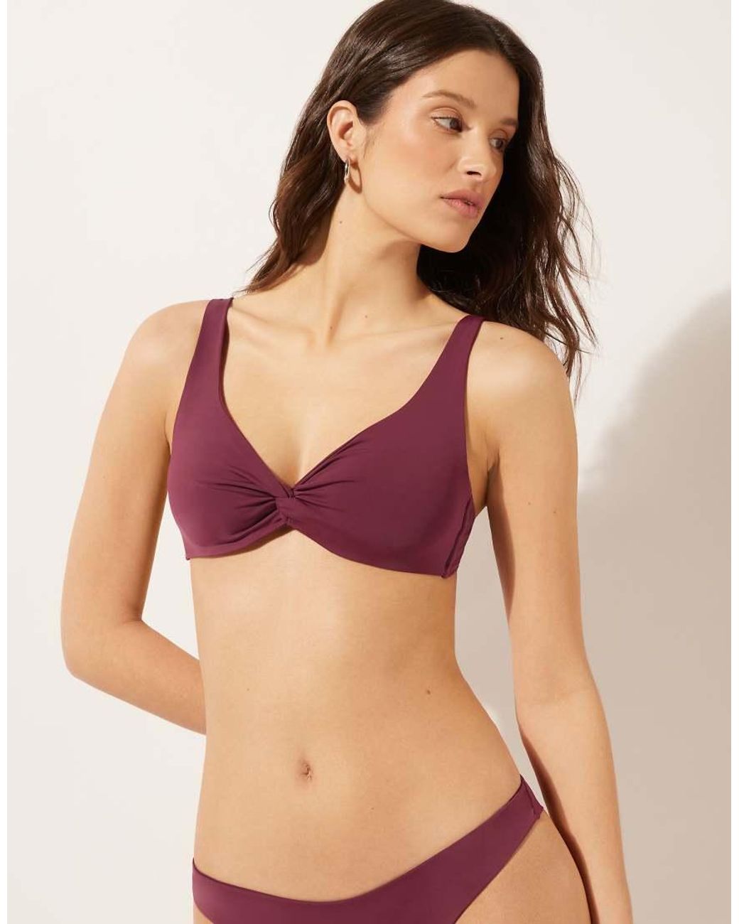 Calzedonia Purple Fuller Bust Balconette Bikini Top Indonesia