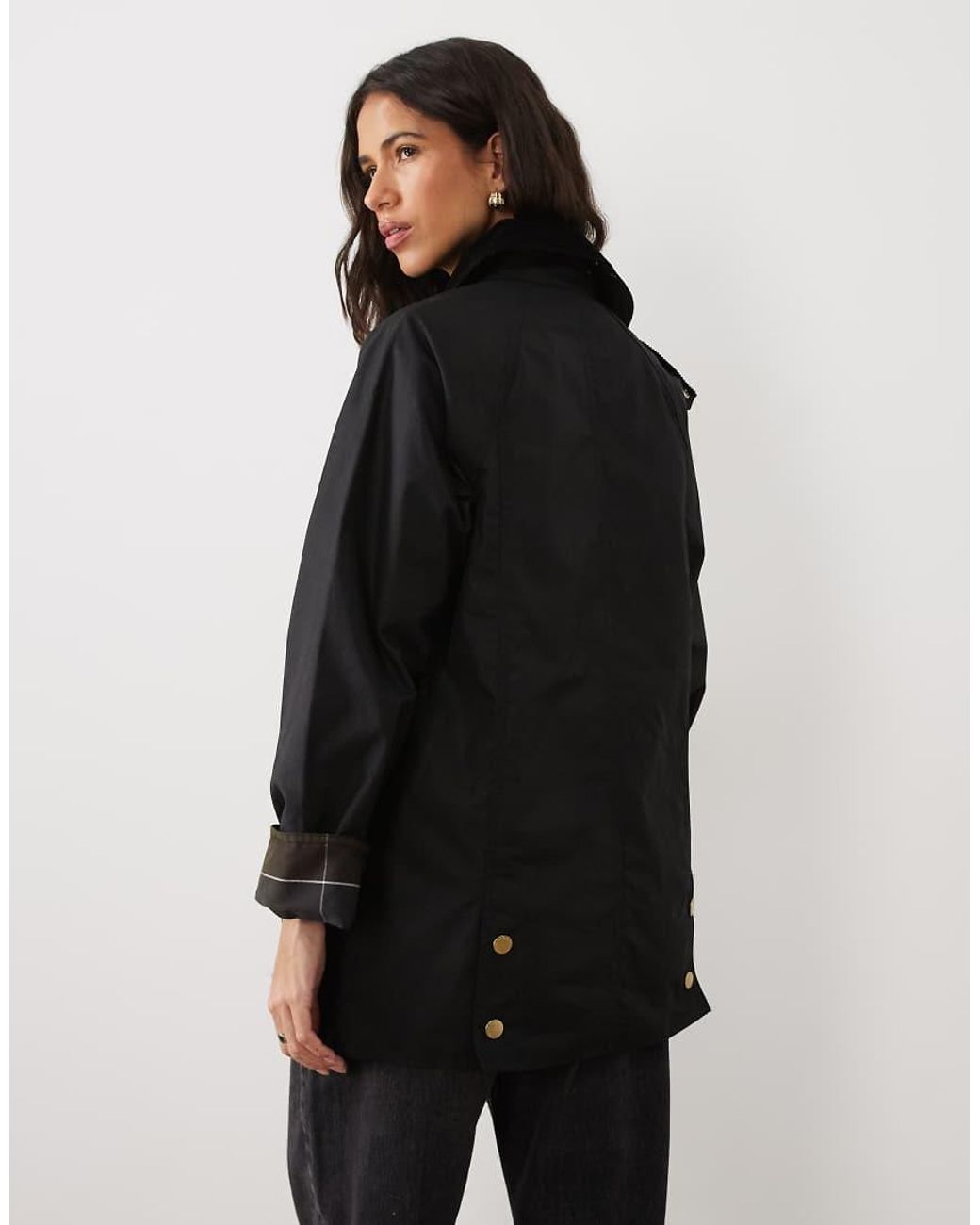 Barbour Black Modern Beadnell Wax Jacket