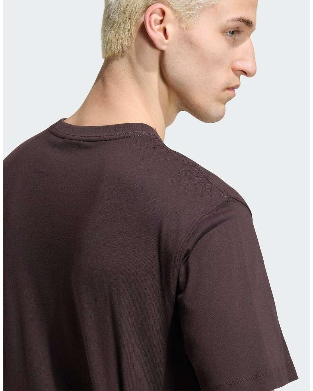 Adidas Originals Brown Monogram Tee for men