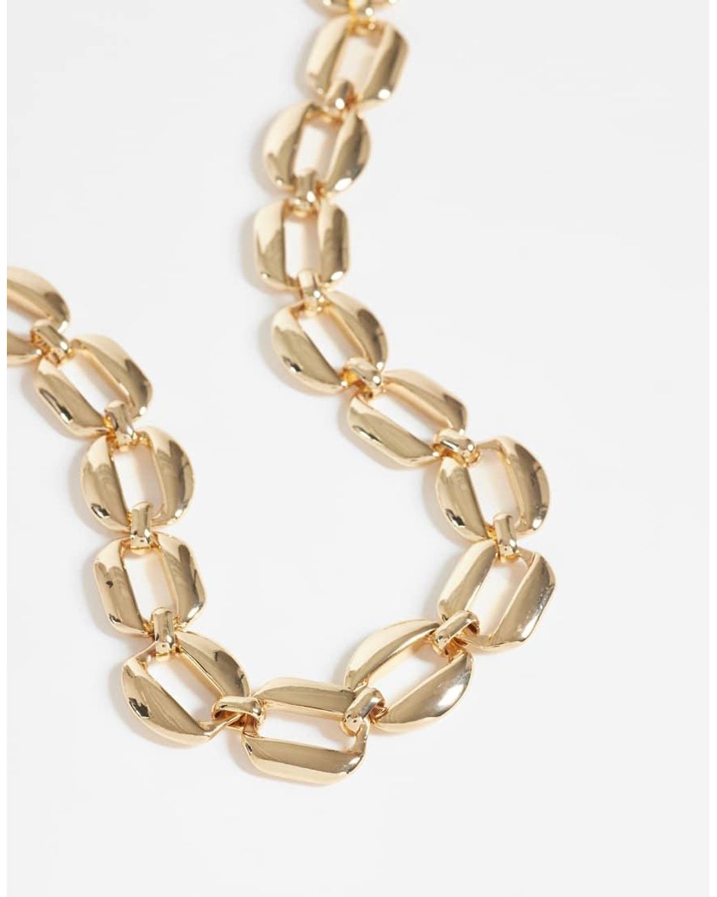Collana Dorata di Mango in Metallic